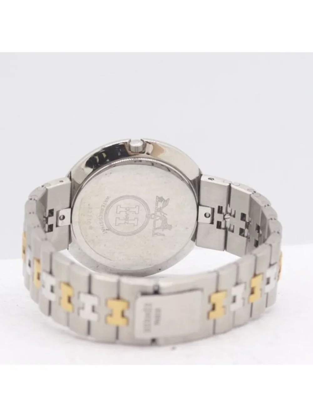 Hermes Olympia Quartz Gold Dial Watch